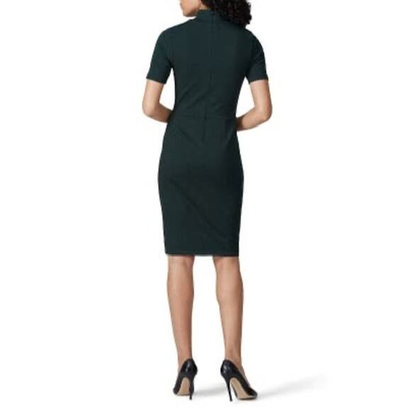 Slate & Willow Green Spruce Ponte Crewn Neckline Sheath Dress Size Extra Small - Picture 2 of 10